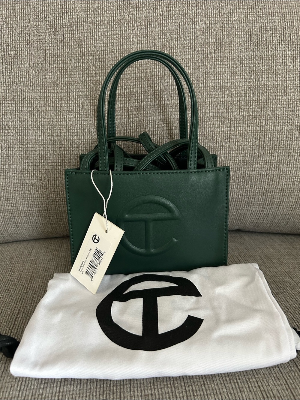 NWT Telfar Mini Shopping Bag in Deep Green